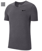 Load image into Gallery viewer, Nike Mens Training Workout T-Shirt, Carbon Heather/White, S
