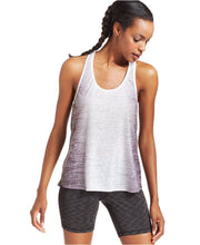 Load image into Gallery viewer, Ideology Women&#39;s Ombre-Print Stretch T-Back Athletic Top, Grey, L
