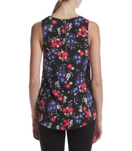 Load image into Gallery viewer, kensie Women's Split-Neck Floral-Print Shell Top, Small
