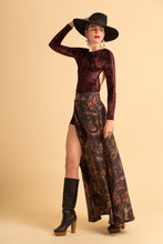 Load image into Gallery viewer, Belloago Women&#39;s Nina Printed A-Line Long Skirt, Brown
