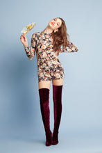 Load image into Gallery viewer, Belloago Women&#39;s Helena Floral Print Long Sleeve Short Jumpsuit
