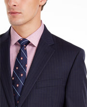 Load image into Gallery viewer, Tommy Hilfiger Men&#39;s Modern-Fit THFlex Navy Pinstripe Suit Jacket, 40S
