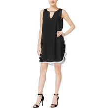 Load image into Gallery viewer, Bar III Women&#39;s Sleeveless Keyhole Cutout Shift Dress, Black, M
