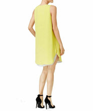 Load image into Gallery viewer, Bar III Women&#39;s Sleeveless Cutout Sheath Dress, Electric Citron, XS
