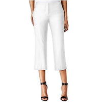 Load image into Gallery viewer, Bar III Women&#39;s Crepe High Rise Culottes Pants, White, 4
