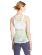 Load image into Gallery viewer, PUMA Women&#39;s Mesh It Up Layer Tank Top, Patina Green, Large
