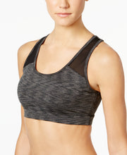 Load image into Gallery viewer, Ideology Women&#39;s Open Back Mid Impact Sports Bra, Gray, XS
