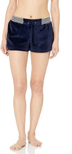 Load image into Gallery viewer, Splendid Women's Velour Sleep Short Drawstring, Navy, S

