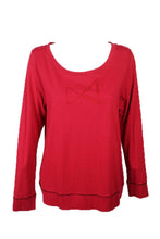 Load image into Gallery viewer, Hue Women's Real Red Embellished Pajama Top, Red, S
