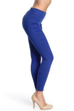 Load image into Gallery viewer, Hue Women’s Ultra-Wide Waistband Pull-on Denim Leggings, Sailor, S
