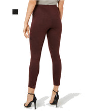 Load image into Gallery viewer, Hue Women&#39;s Tweed  Knit Texture High-Waist Stretchy Leggings, Black, M
