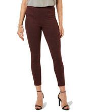 Load image into Gallery viewer, Hue Women's Tweed Texture High-Waist Pull-on Leggings, Sangria, S

