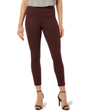 Load image into Gallery viewer, Hue Women's Tweed High-Waist Knit Pull-On Leggings, Sangria, XL

