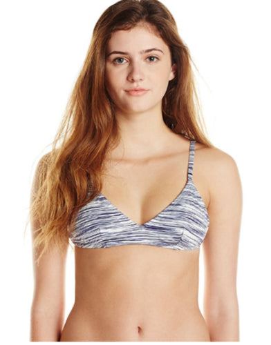 Roxy Junior's Road Less Traveled Athletic Bikini Top, Sea Spray, Small
