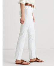 Load image into Gallery viewer, Ralph Lauren Women's High Rise Slim Straight Leg Jeans,White,10x30

