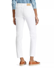 Load image into Gallery viewer, Ralph Lauren Women's High Rise Slim Straight Leg Jeans,White,12x30
