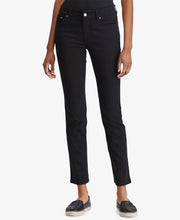 Load image into Gallery viewer, Lauren Ralph Lauren Women's Super Stretch Straight Jeans, Black,14x31
