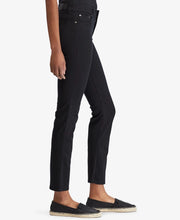 Load image into Gallery viewer, Lauren Ralph Lauren Women's Super Stretch Straight Jeans, Black,14x31
