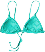 Load image into Gallery viewer, Roxy Junior&#39;s Women Lacy Days Slide Tri Bikini Top, Waterfall, Small

