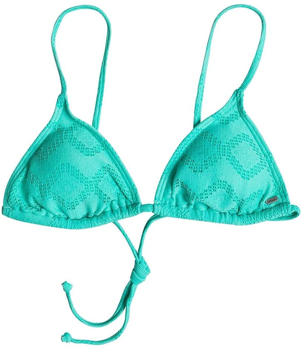Roxy Junior's Women Lacy Days Slide Tri Bikini Top, Waterfall, Small