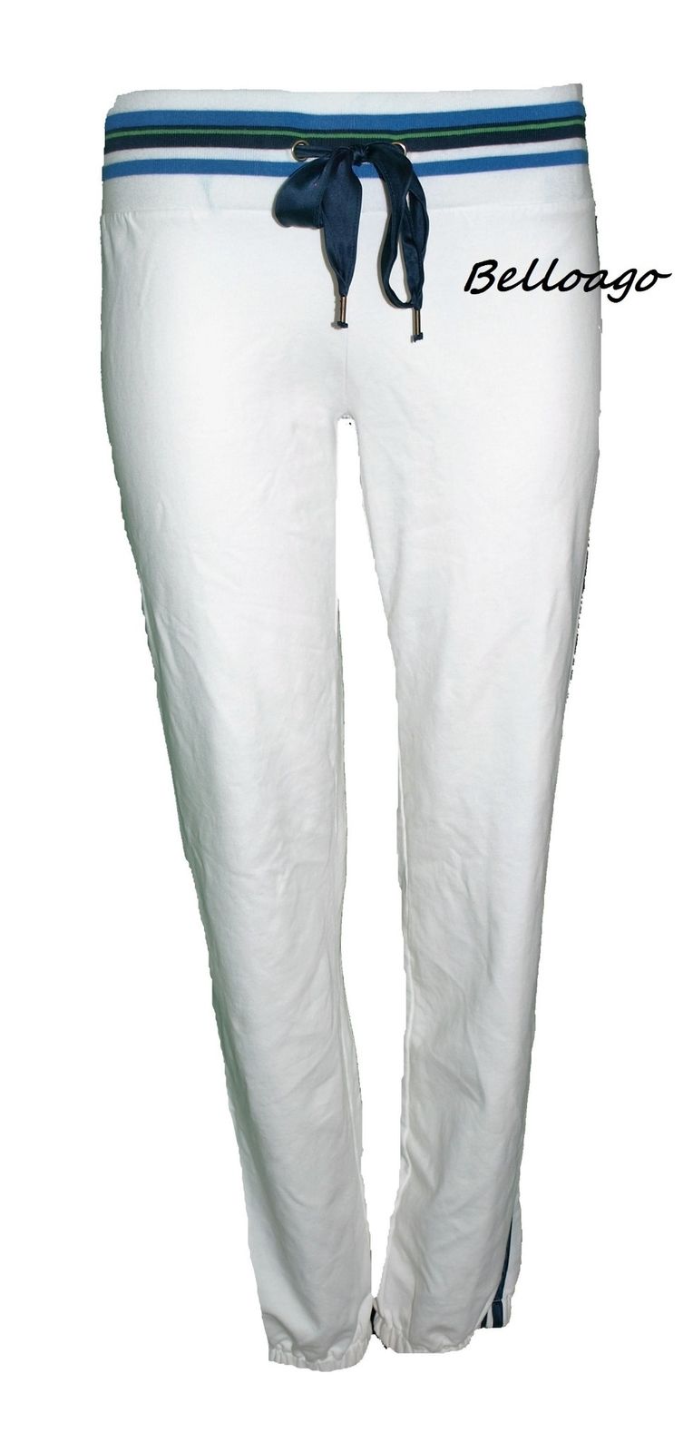 Guess Women's Floral Printed Logo Embroidery Sweatpants, White, M