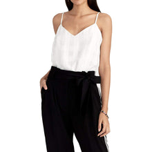 Load image into Gallery viewer, RACHEL Rachel Roy Women's Remi Check Cami, Eggshell, Large
