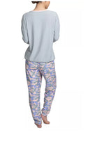 Load image into Gallery viewer, Muk Luks Women's Cool Girl Printed Jogger Pajama Set, Gray Camo, L
