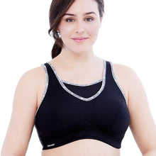 Load image into Gallery viewer, Glamorise Women&#39;s Full Figure Plus Size No-Bounce Camisole Sports Bra Wirefree, Black, 42F
