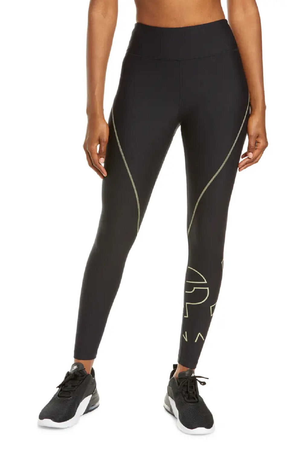 P.E. Nation Women's Point Race Leggings, Black, S