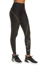 Load image into Gallery viewer, P.E. Nation Women&#39;s Point Race Leggings, Black, S
