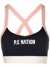 Load image into Gallery viewer, P.E NATION Women&#39;s Basket Cut Sports Bra, Black, M
