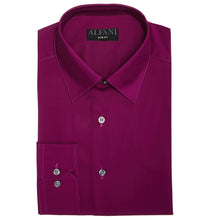 Load image into Gallery viewer, Alfani Men&#39;s Slim-Fit Stretch Performance Dress Shirt, Forest Berry, M(15-1/2, 32/33)
