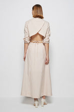Load image into Gallery viewer, JONATHAN SIMKHAI Women&#39;s STRIPE BUTTON-FRONT MIDI DRESS
