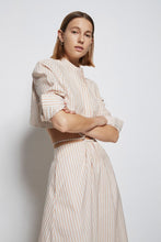 Load image into Gallery viewer, JONATHAN SIMKHAI Women&#39;s STRIPE BUTTON-FRONT MIDI DRESS

