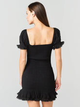 Load image into Gallery viewer, Lost + Wander Women&#39;s Aria Smocked Mini Dress, Black, M
