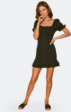Load image into Gallery viewer, Lost + Wander Women&#39;s Aria Smocked Mini Dress, Black, M
