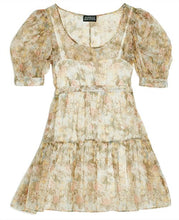 Load image into Gallery viewer, Danielle Bernstein Women&#39;s Floral Ruffled Mini Dress, Green, S

