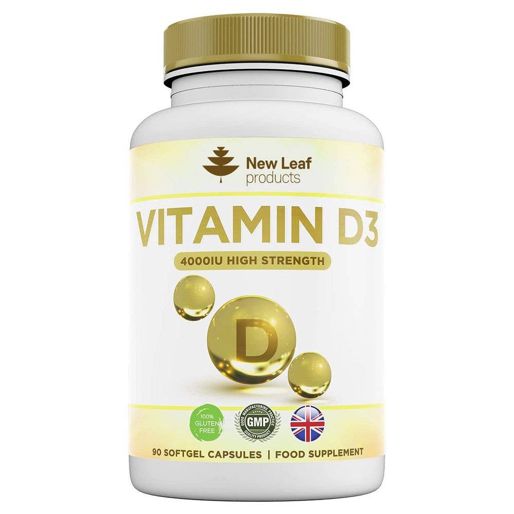 Vitamin D3 4000IU High Strength Easy to Swallow 90 Softgels
