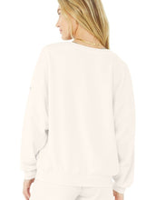 Load image into Gallery viewer, Alo Yoga Women&#39;s Dreamy Soft French Terry V-Neck Sweatshirt, Ivory, S
