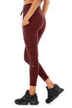 Load image into Gallery viewer, Alo Yoga Women&#39;s Checkpoint Drawstring 7/8 Leggings, Cranberry, S

