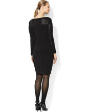 Load image into Gallery viewer, American Living Women&#39;s Sequin Paneled Black Dress (12)
