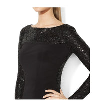 Load image into Gallery viewer, American Living Women&#39;s Sequin Paneled Black Dress (12)

