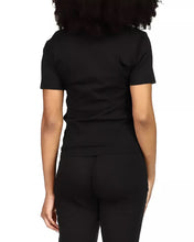 Load image into Gallery viewer, Michael Michael Kors Women's Ruched Drawstring Tee, Black, XL
