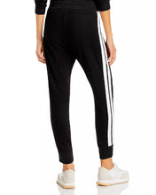 Load image into Gallery viewer, Aqua Athletic Women&#39;s Side Stripe Knit Sweatpants, Black, L
