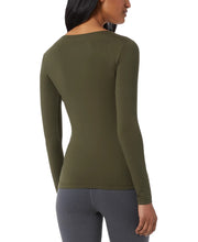 Load image into Gallery viewer, 32 Degrees Women&#39;s Cozy Heat Scoop-Neck Top, Olive Tree, M
