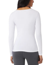 Load image into Gallery viewer, 32 Degrees Women&#39;s Cozy Heat Scoop-Neck Top, White, XS
