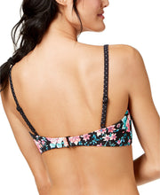Load image into Gallery viewer, Sundazed Women&#39;s Mixed-Print Bra-Sized Bikini Top, Black Multi, 32D
