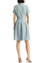 Load image into Gallery viewer, LAUREN Ralph Lauren Womens Chambray Short-Sleeve Dress, Blue,18
