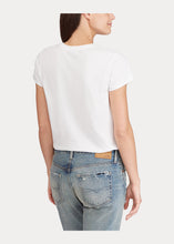 Load image into Gallery viewer, Polo Ralph Lauren Women's Pink Pony Graphic Jersey T-Shirt, White, M

