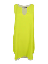 Load image into Gallery viewer, Bar III Women&#39;s Sleeveless Cutout Sheath Dress, Electric Citron, XS
